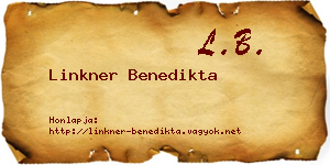 Linkner Benedikta névjegykártya